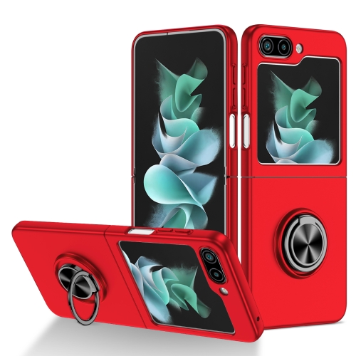 

For Samsung Galaxy Z Flip5 5G Armor Ring Holder Phone Case(Red)