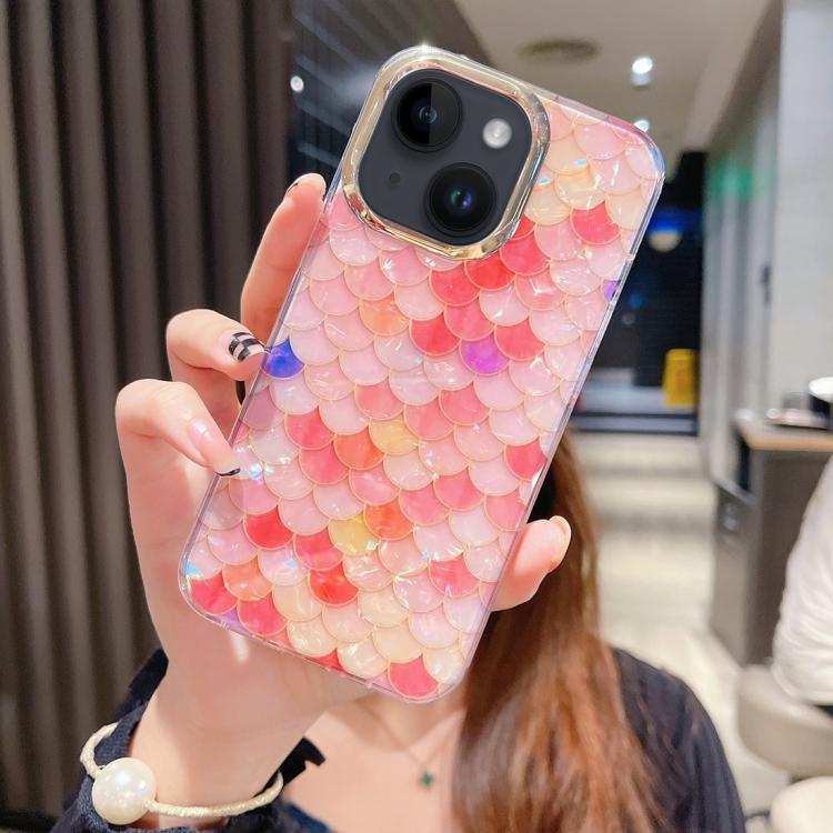 For iPhone 14 Plus Colorful Crystal Shell Pattern PC + TPU Phone Case(Fish-scales Red)
For iPhone 14 Plus Colorful Crystal Shell Pattern PC + TPU Phone Case(Fish-scales Red)