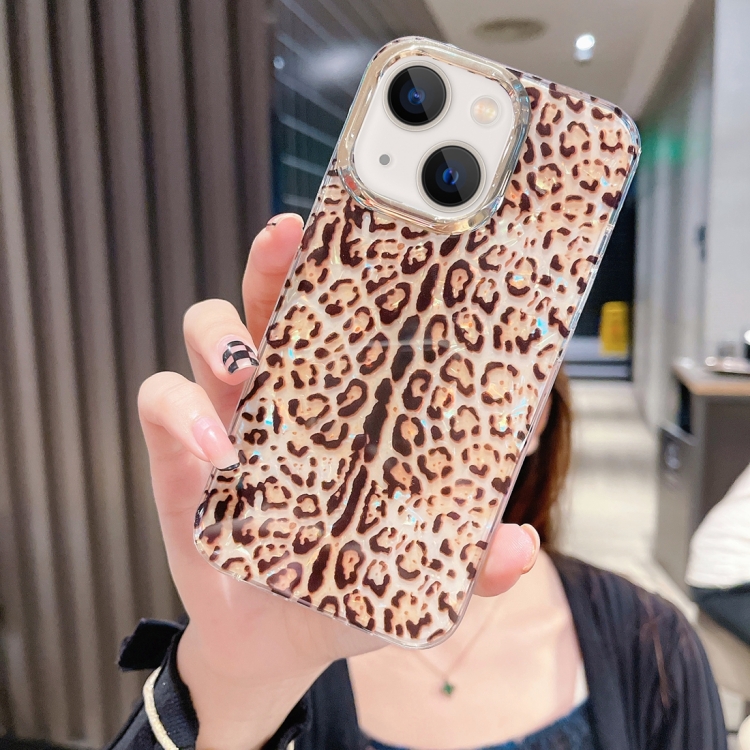 For iPhone 13 Colorful Crystal Shell Pattern PC + TPU Phone Case(Deep Leopard)
For iPhone 13 Colorful Crystal Shell Pattern PC + TPU Phone Case(Deep Leopard)