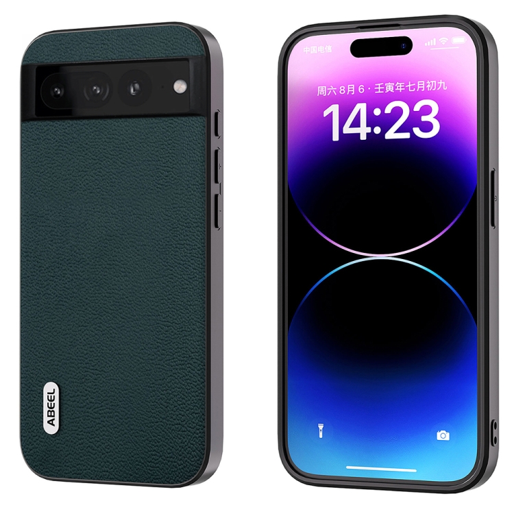 For Google Pixel 8 Pro ABEEL Genuine Leather Luolai Series Phone Case(Dark Green)
For Google Pixel 8 Pro ABEEL Genuine Leather Luolai Series Phone Case(Dark Green)