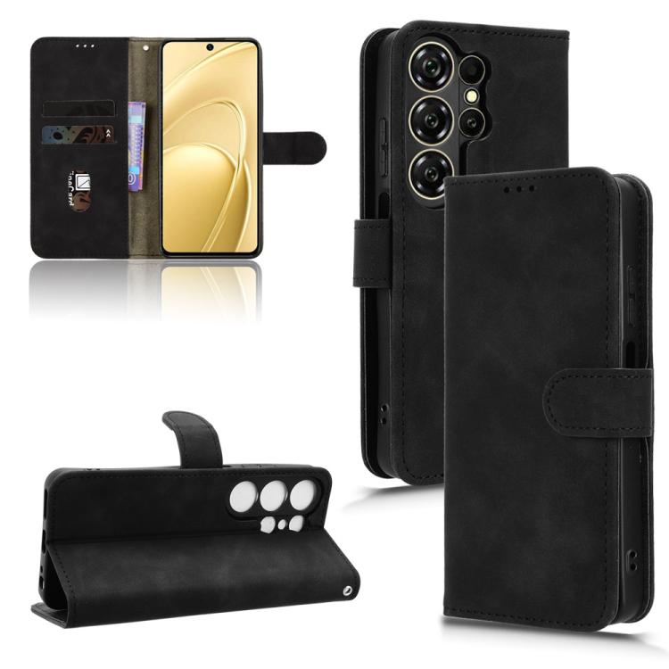 For Oukitel C26 Skin Feel Magnetic Flip Leather Phone Case(Black)
For Oukitel C26 Skin Feel Magnetic Flip Leather Phone Case(Black)