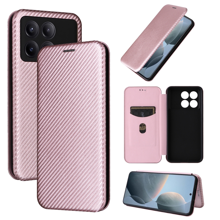 For Xiaomi Redmi K70E 5G Carbon Fiber Texture Flip Leather Phone Case(Pink)
For Xiaomi Redmi K70E 5G Carbon Fiber Texture Flip Leather Phone Case(Pink)