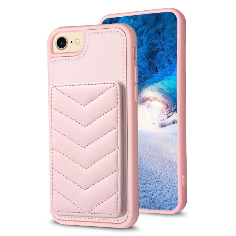 For iPhone SE 2022 / 2020 / 8 / 7 BF26 Wave Pattern Card Bag Holder Phone Case(Pink)
For iPhone SE 2022 / 2020 / 8 / 7 BF26 Wave Pattern Card Bag Holder Phone Case(Pink)