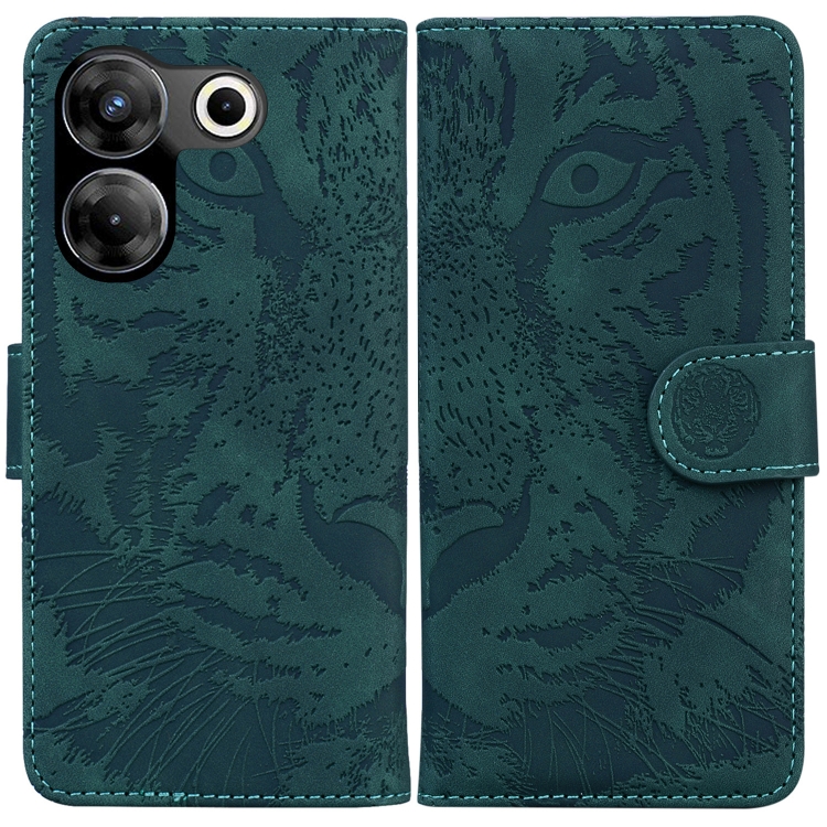 For Tecno Camon 20 Pro 4G / 20 Tiger Embossing Pattern Flip Leather Phone Case(Green)
For Tecno Camon 20 Pro 4G / 20 Tiger Embossing Pattern Flip Leather Phone Case(Green)