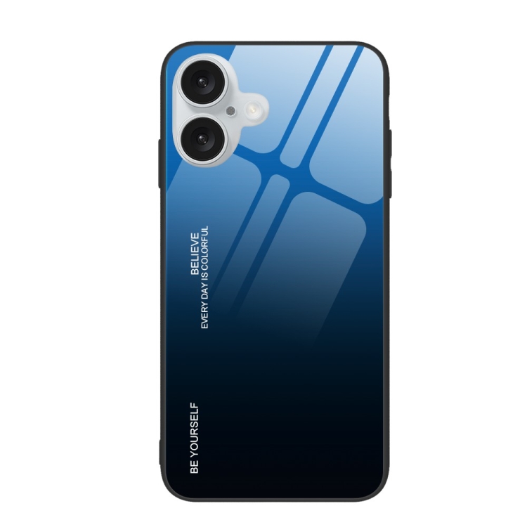 For iPhone 16 Plus Gradient Color Glass Phone Case(Blue Black)
For iPhone 16 Plus Gradient Color Glass Phone Case(Blue Black)