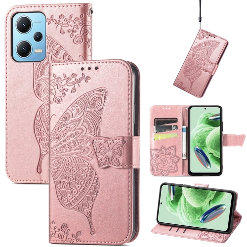 For Xiaomi Redmi Note 12 5G Global Butterfly Love Flower Embossed Flip Leather Phone Case(Rose Gold)
For Xiaomi Redmi Note 12 5G Global Butterfly Love Flower Embossed Flip Leather Phone Case(Rose Gold)