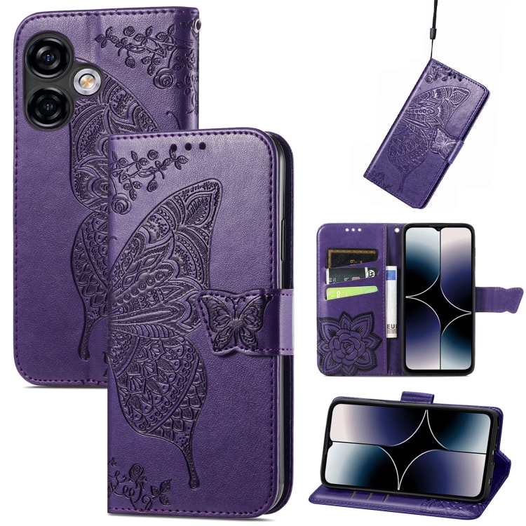 For Ulefone Note 16 Pro Butterfly Love Flower Embossed Leather Phone Case(Dark Purple)
For Ulefone Note 16 Pro Butterfly Love Flower Embossed Leather Phone Case(Dark Purple)