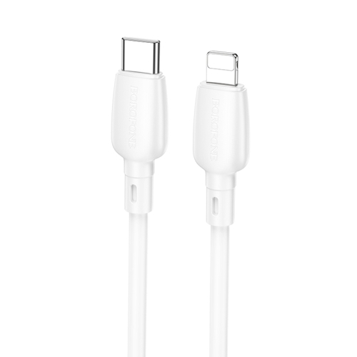 

Borofone BX93 PD 20W USB-C/Type-C to 8 Pin Data Cable, Length: 1m(White)