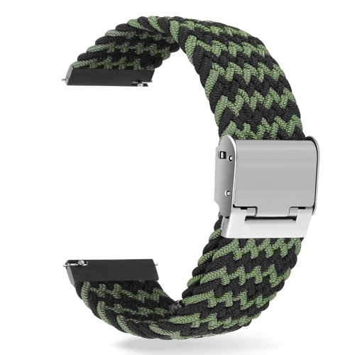 For Huawei Watch 4 / 4 Pro Nylon Braided Metal Buckle Watch Band(W Black Green)
For Huawei Watch 4 / 4 Pro Nylon Braided Metal Buckle Watch Band(W Black Green)