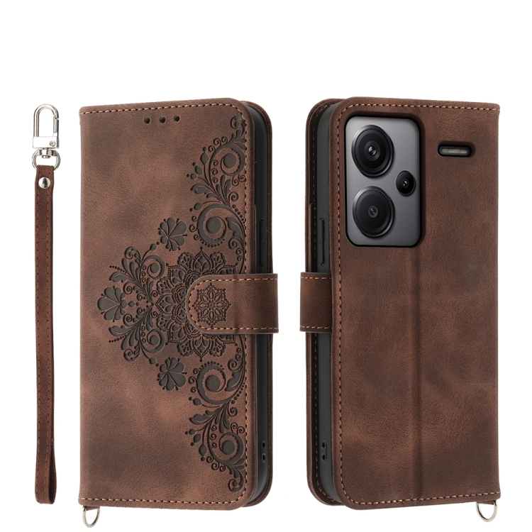 For Xiaomi Redmi Note 13 Pro+ Skin-feel Flowers Embossed Wallet Leather Phone Case(Brown)
For Xiaomi Redmi Note 13 Pro+ Skin-feel Flowers Embossed Wallet Leather Phone Case(Brown)