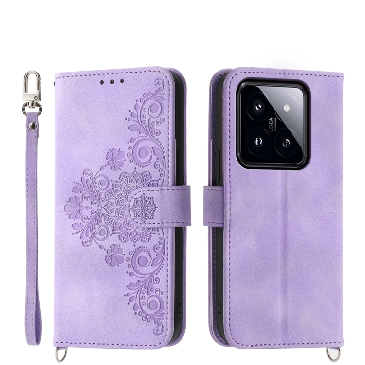 For Xiaomi 14 Pro Skin-feel Flowers Embossed Wallet Leather Phone Case(Purple)
For Xiaomi 14 Pro Skin-feel Flowers Embossed Wallet Leather Phone Case(Purple)