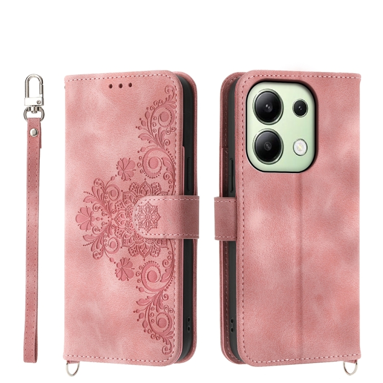 For Xiaomi Redmi Note 13 4G Skin-feel Flowers Embossed Wallet Leather Phone Case(Pink)
For Xiaomi Redmi Note 13 4G Skin-feel Flowers Embossed Wallet Leather Phone Case(Pink)