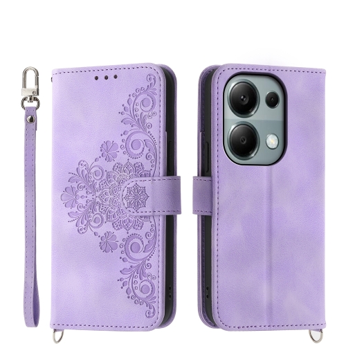 For Xiaomi Redmi Note 13 Pro 4G Skin-feel Flowers Embossed Wallet Leather Phone Case(Purple)
For Xiaomi Redmi Note 13 Pro 4G Skin-feel Flowers Embossed Wallet Leather Phone Case(Purple)