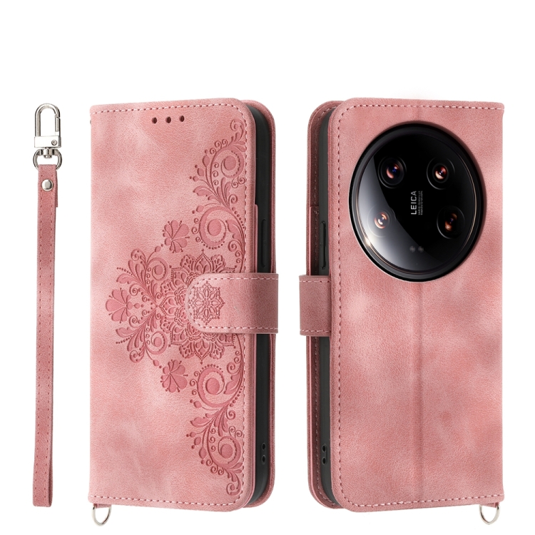 For Xiaomi 14 Ultra Skin-feel Flowers Embossed Wallet Leather Phone Case(Pink)
For Xiaomi 14 Ultra Skin-feel Flowers Embossed Wallet Leather Phone Case(Pink)