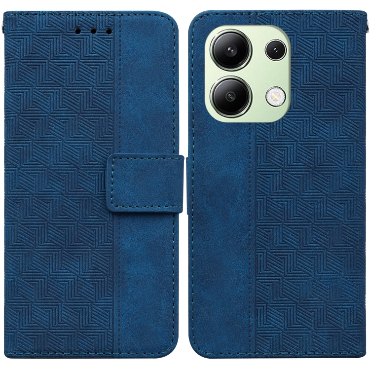 For Xiaomi Redmi Note 13 4G Global Geometric Embossed Leather Phone Case(Blue)
For Xiaomi Redmi Note 13 4G Global Geometric Embossed Leather Phone Case(Blue)