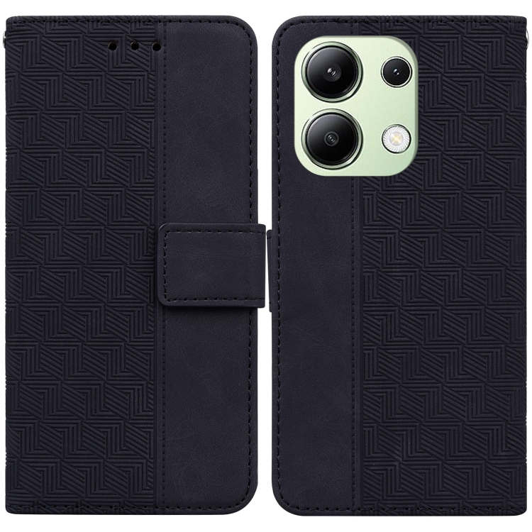 For Xiaomi Redmi Note 13 4G Global Geometric Embossed Leather Phone Case(Black)
For Xiaomi Redmi Note 13 4G Global Geometric Embossed Leather Phone Case(Black)