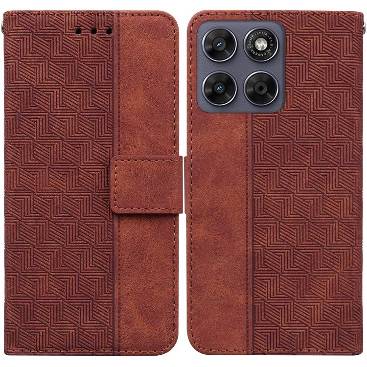For Motorola Moto G67 5G / Moto G77 5G Geometric Embossed Leather Phone Case(Brown)
For Motorola Moto G67 5G / Moto G77 5G Geometric Embossed Leather Phone Case(Brown)