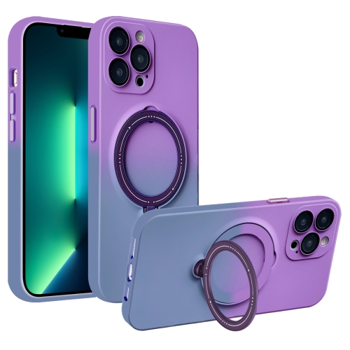 For iPhone 13 Pro Max MagSafe Holder Gradient TPU Phone Case(Deep Purple Gray)
For iPhone 13 Pro Max MagSafe Holder Gradient TPU Phone Case(Deep Purple Gray)