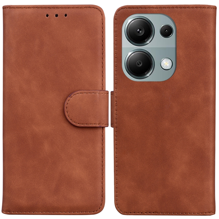 For Xiaomi Redmi Note 13 Pro 4G Skin Feel Pure Color Flip Leather Phone Case(Brown)
For Xiaomi Redmi Note 13 Pro 4G Skin Feel Pure Color Flip Leather Phone Case(Brown)