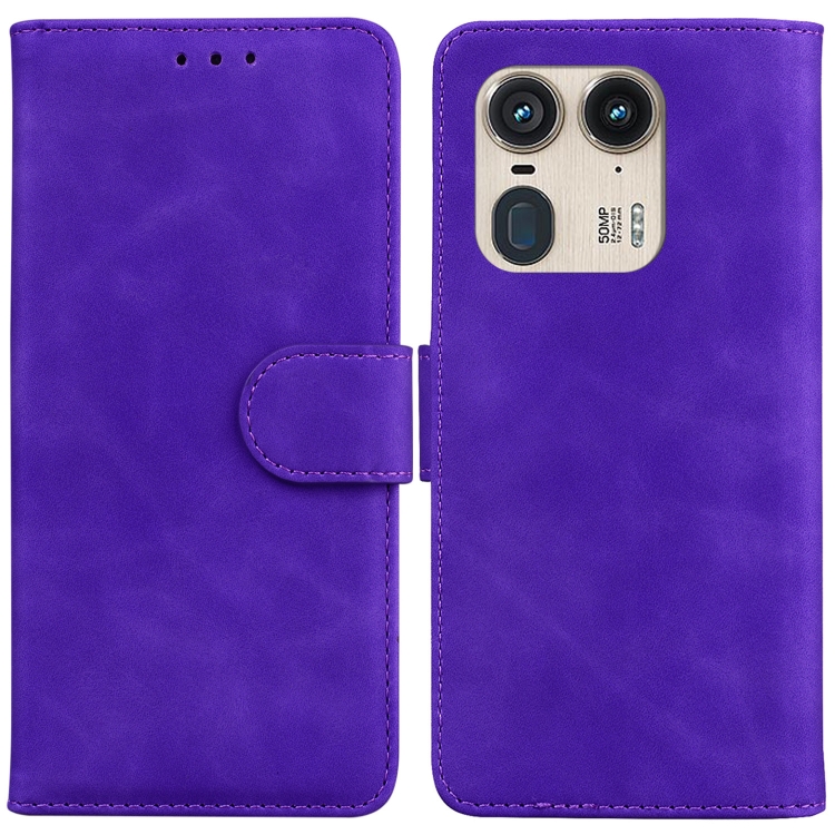 For Motorola Edge 50 Ultra Skin Feel Pure Color Flip Leather Phone Case(Purple)
For Motorola Edge 50 Ultra Skin Feel Pure Color Flip Leather Phone Case(Purple)
