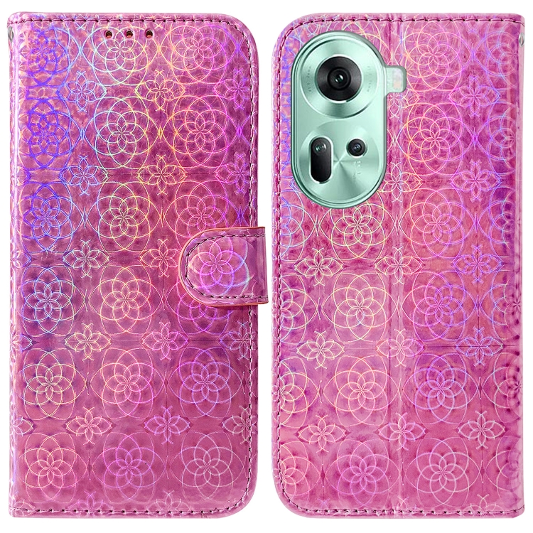 For OPPO Reno11 Global Colorful Magnetic Buckle Leather Phone Case(Pink)
For OPPO Reno11 Global Colorful Magnetic Buckle Leather Phone Case(Pink)