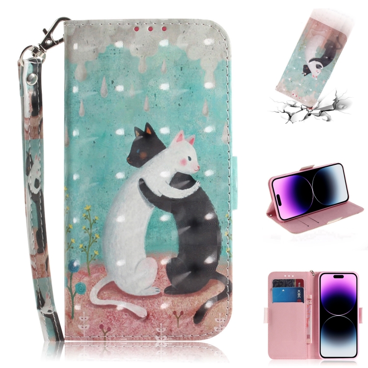 For iPhone 15 Pro 3D Colored Horizontal Flip Leather Phone Case(Black White Cat)
For iPhone 15 Pro 3D Colored Horizontal Flip Leather Phone Case(Black White Cat)