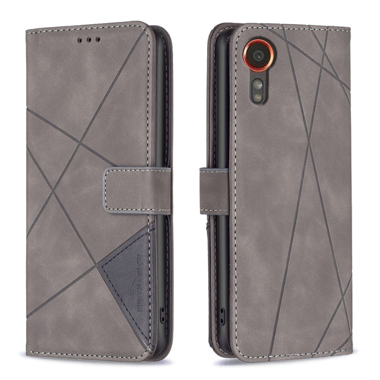 For Samsung Galaxy Xcover 7 Magnetic Buckle Rhombus Texture Leather Phone Case(Grey)
For Samsung Galaxy Xcover 7 Magnetic Buckle Rhombus Texture Leather Phone Case(Grey)