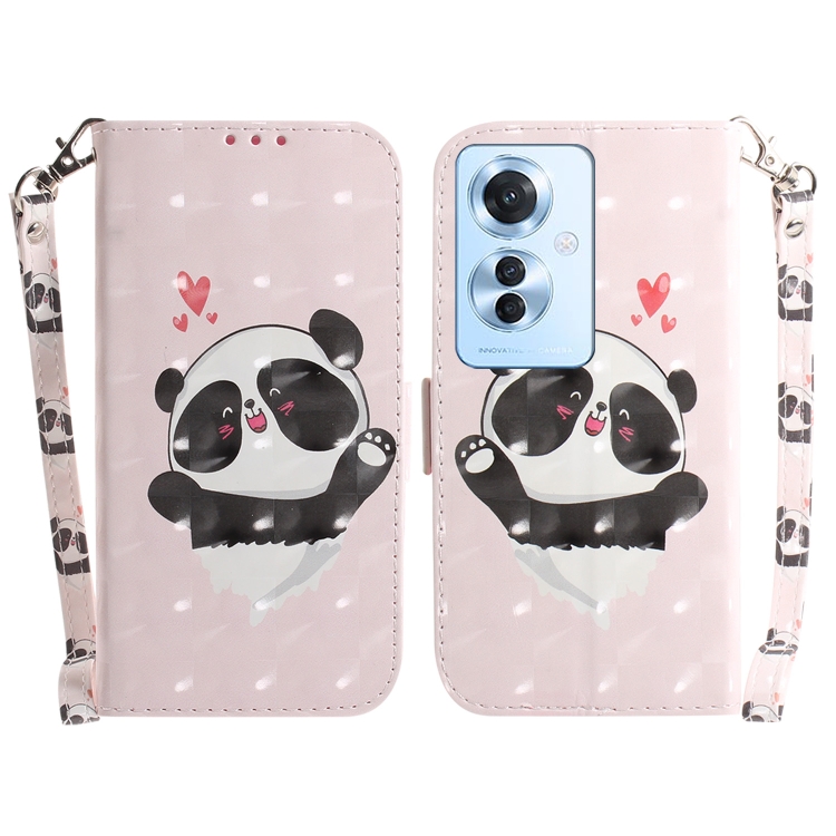 For OPPO Reno11 F Global 3D Colored Horizontal Flip Leather Phone Case(Heart Panda)
For OPPO Reno11 F Global 3D Colored Horizontal Flip Leather Phone Case(Heart Panda)