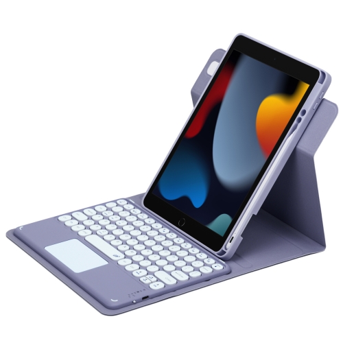 For iPad 10.2 2021 / Air 2019 Round Button 360 Degree Rotatable Bluetooth Keyboard Leather Case with Touchpad(Lavender Purple)
For iPad 10.2 2021 / Air 2019 Round Button 360 Degree Rotatable Bluetooth Keyboard Leather Case with Touchpad(Lavender Purple)