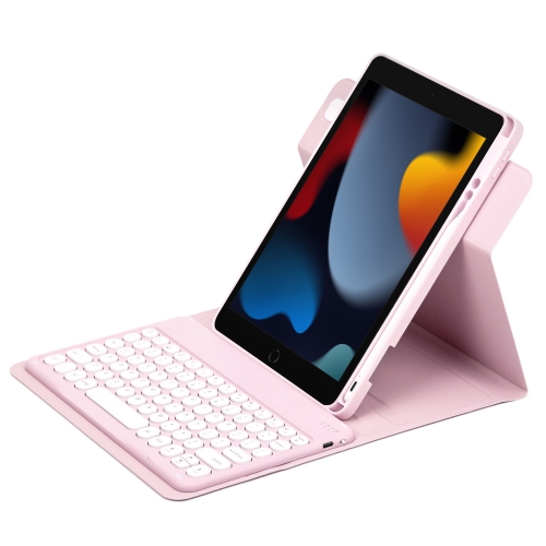 For iPad 10.2 2021 / Air 2019 Round Button 360 Degree Rotatable Bluetooth Keyboard Leather Case(Pink)
For iPad 10.2 2021 / Air 2019 Round Button 360 Degree Rotatable Bluetooth Keyboard Leather Case(Pink)