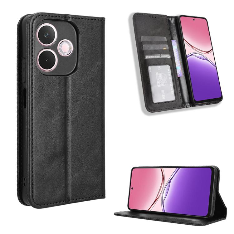 For OPPO A5 Pro Global Magnetic Buckle Retro Texture Leather Phone Case(Black)
For OPPO A5 Pro Global Magnetic Buckle Retro Texture Leather Phone Case(Black)