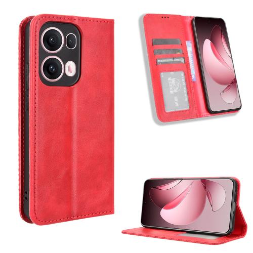 For OPPO Reno13 Pro 5G Global Magnetic Buckle Retro Texture Leather Phone Case(Red)
For OPPO Reno13 Pro 5G Global Magnetic Buckle Retro Texture Leather Phone Case(Red)