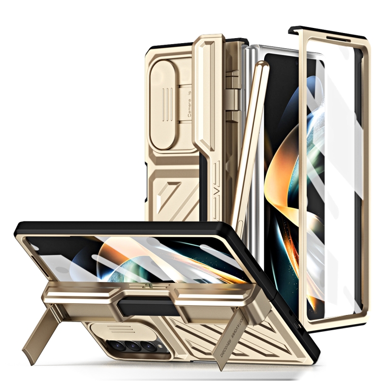 For Samsung Galaxy Z Fold4 TPU + PC Integrated All-inclusive Shockproof Phone Case with Pen(Gold)
For Samsung Galaxy Z Fold4 TPU + PC Integrated All-inclusive Shockproof Phone Case with Pen(Gold)