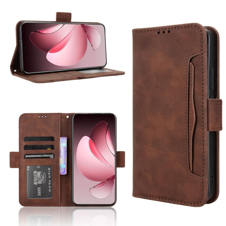 For OPPO Reno13 Pro 5G Global Skin Feel Calf Texture Card Slots Leather Phone Case(Brown)
For OPPO Reno13 Pro 5G Global Skin Feel Calf Texture Card Slots Leather Phone Case(Brown)