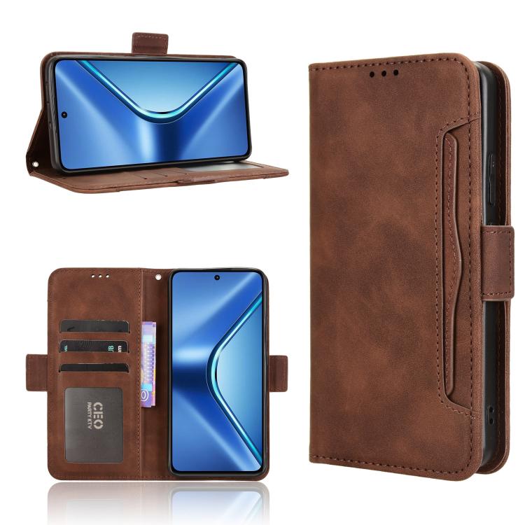 For OPPO K13 5G Skin Feel Calf Texture Card Slots Leather Phone Case(Brown) 
For OPPO K13 5G Skin Feel Calf Texture Card Slots Leather Phone Case(Brown)