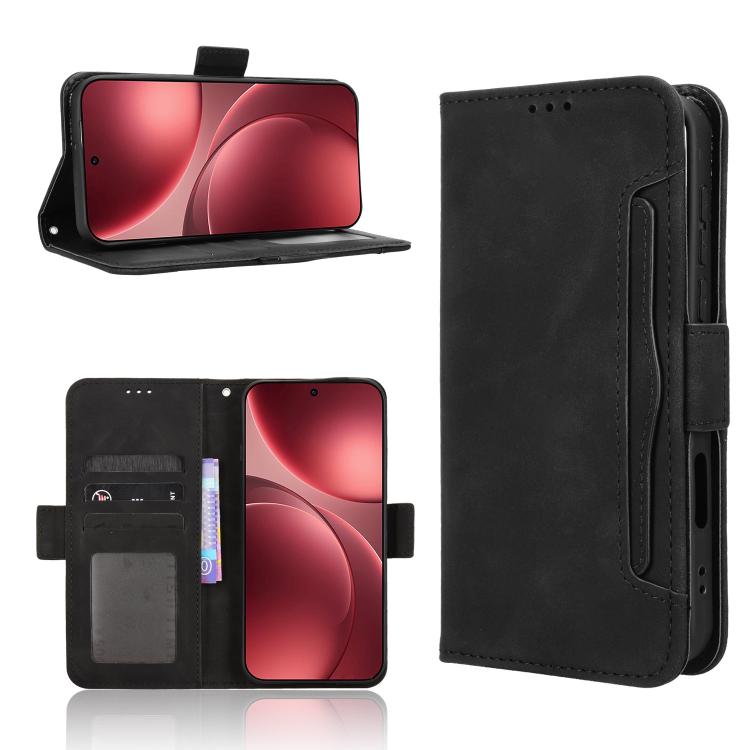 For OPPO Find X9 Pro Skin Feel Calf Texture Card Slots Leather Phone Case(Black)
For OPPO Find X9 Pro Skin Feel Calf Texture Card Slots Leather Phone Case(Black)