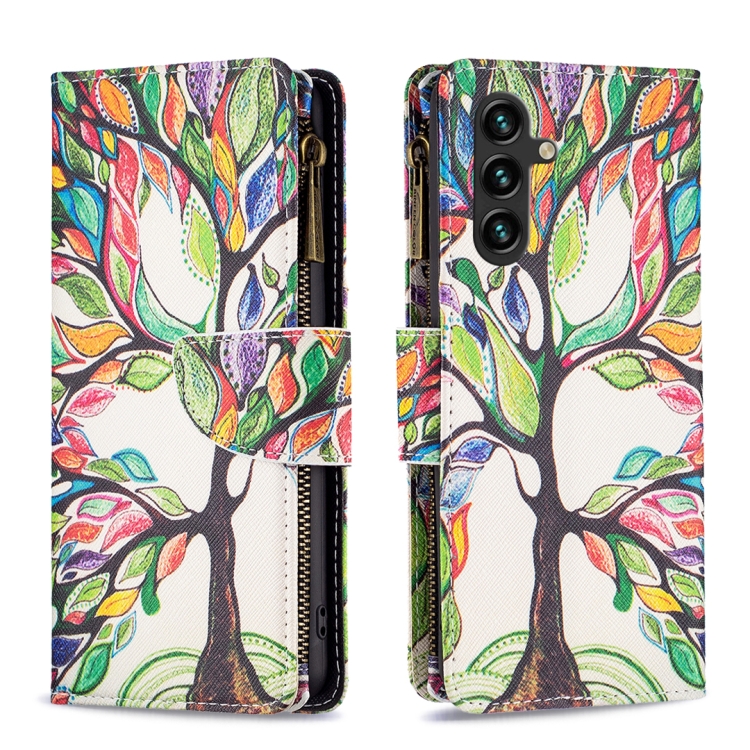 For Samsung Galaxy A55 Colored Drawing Pattern Zipper Leather Phone Case(Big Tree)
For Samsung Galaxy A55 Colored Drawing Pattern Zipper Leather Phone Case(Big Tree)