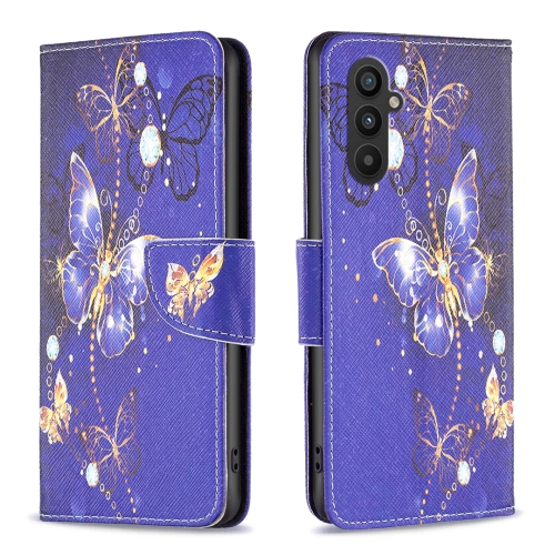 For Samsung Galaxy A25 5G Colored Drawing Pattern Leather Phone Case(Purple Butterfly)
For Samsung Galaxy A25 5G Colored Drawing Pattern Leather Phone Case(Purple Butterfly)