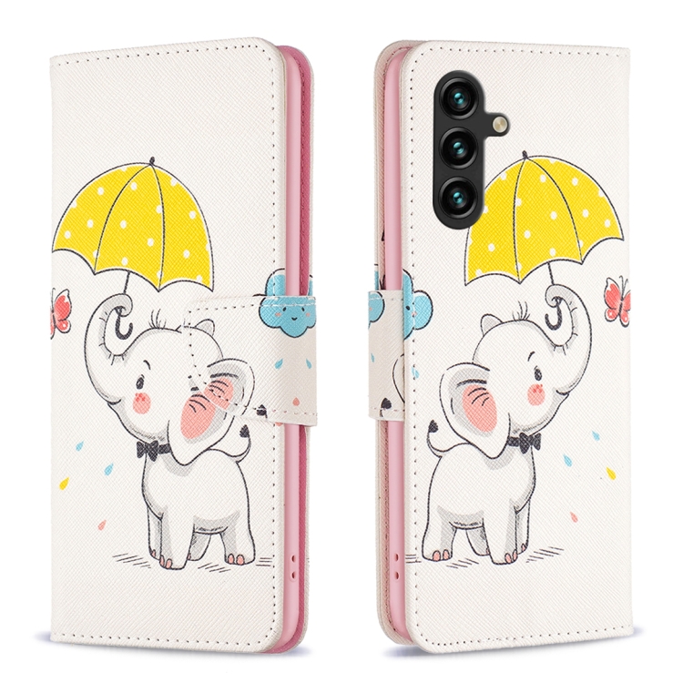 For Samsung Galaxy A35 Colored Drawing Pattern Leather Phone Case(Umbrella Elephant)
For Samsung Galaxy A35 Colored Drawing Pattern Leather Phone Case(Umbrella Elephant)