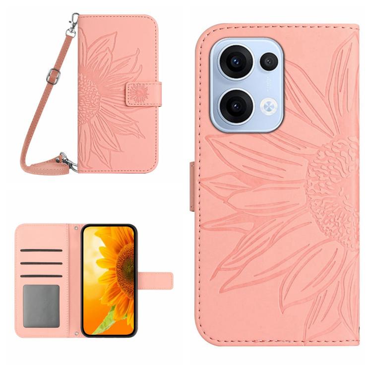 For OPPO Reno13 Global Skin Feel Sun Flower Embossed Flip Leather Phone Case with Lanyard(Pink)
For OPPO Reno13 Global Skin Feel Sun Flower Embossed Flip Leather Phone Case with Lanyard(Pink)
