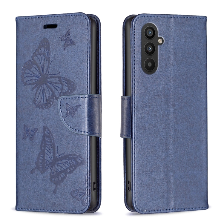 For Samsung Galaxy A25 5G Embossing Two Butterflies Pattern Leather Phone Case(Blue)
For Samsung Galaxy A25 5G Embossing Two Butterflies Pattern Leather Phone Case(Blue)