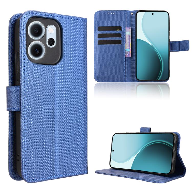 For OPPO Reno14 F 5G Diamond Texture Leather Phone Case(Blue)
For OPPO Reno14 F 5G Diamond Texture Leather Phone Case(Blue)