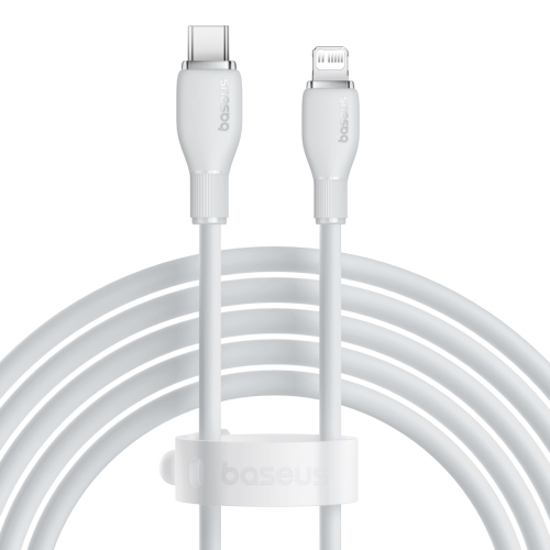 

Baseus Pudding Series 20W Type-C to 8 Pin Fast Charging Data Cable, Length:2m(White)
