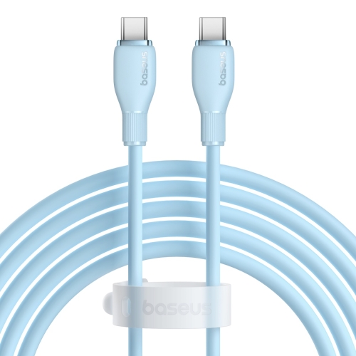 

Baseus Pudding Series 100W Type-C to Type-C Fast Charging Data Cable, Length:2m(Blue)