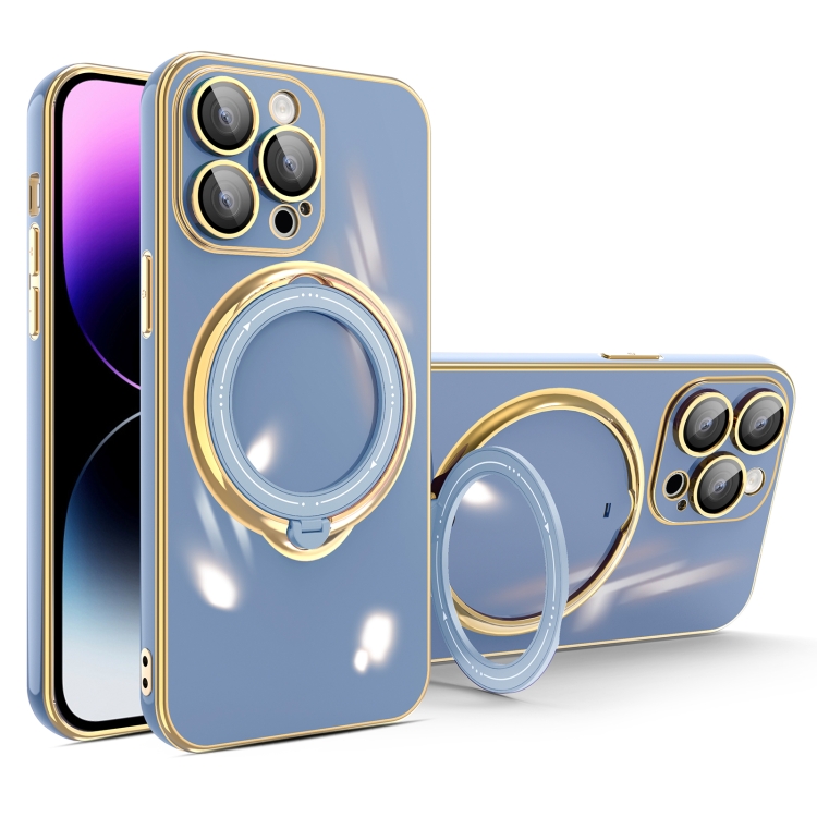 For iPhone 15 Pro Multifunction Electroplating MagSafe Holder Phone Case(Blue)
For iPhone 15 Pro Multifunction Electroplating MagSafe Holder Phone Case(Blue)