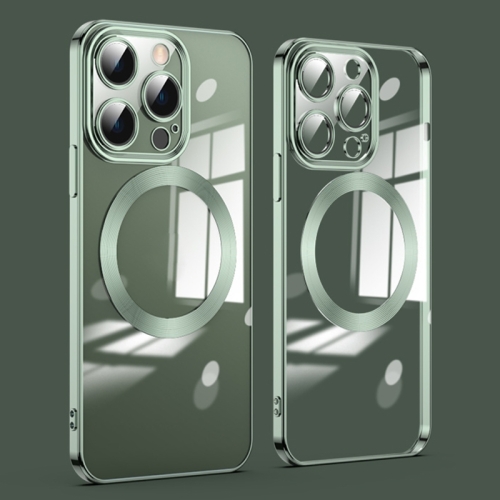 For iPhone 15 Pro Max Lens Protector MagSafe Electroplated Phone Case(Green)
For iPhone 15 Pro Max Lens Protector MagSafe Electroplated Phone Case(Green)