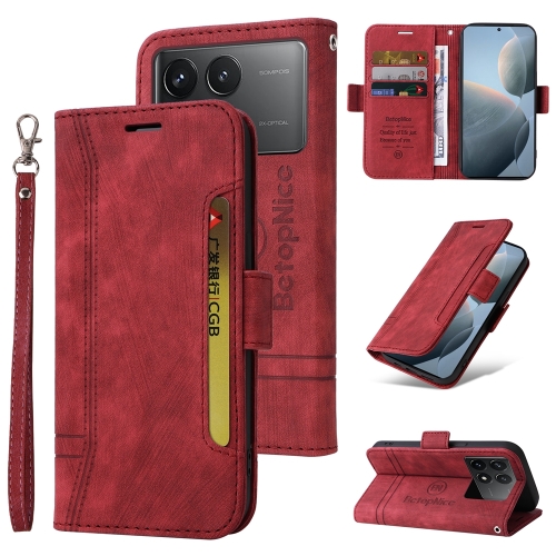 For Xiaomi Redmi K70 / K70 Pro 5G BETOPNICE Dual-side Buckle Leather Phone Case(Red)
For Xiaomi Redmi K70 / K70 Pro 5G BETOPNICE Dual-side Buckle Leather Phone Case(Red)