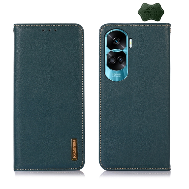 For Honor 90 Lite 5G / X50i KHAZNEH Nappa Top Layer Cowhide Leather Phone Case(Green)
For Honor 90 Lite 5G / X50i KHAZNEH Nappa Top Layer Cowhide Leather Phone Case(Green)