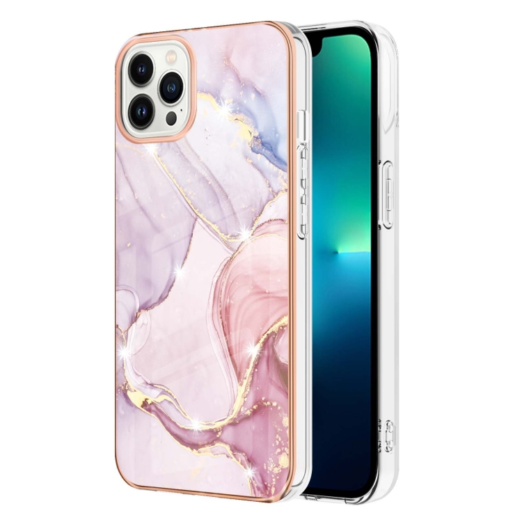 For iPhone 15 Pro Max Electroplating Marble Pattern Dual-side IMD TPU Shockproof Phone Case(Rose Gold 005)
For iPhone 15 Pro Max Electroplating Marble Pattern Dual-side IMD TPU Shockproof Phone Case(Rose Gold 005)