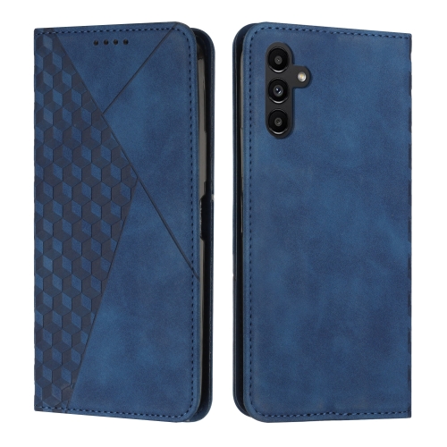 

For Samsung Galaxy S24+ Diamond Splicing Skin Feel Magnetic Leather Phone Case(Blue)